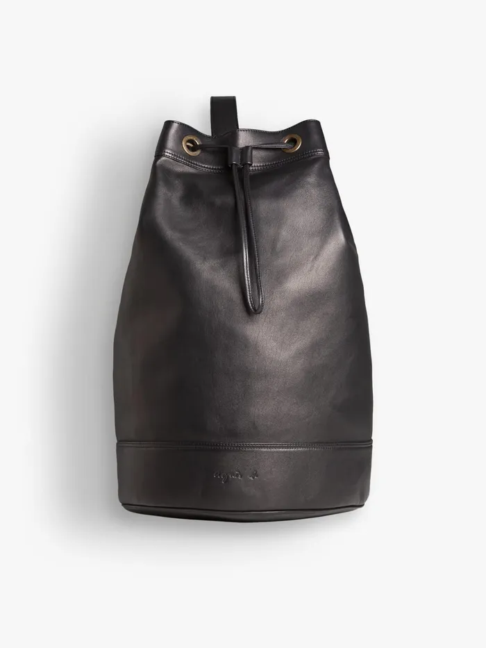 Agns B Bags Men Black Large Baluchon Bag In Lambskin Leather