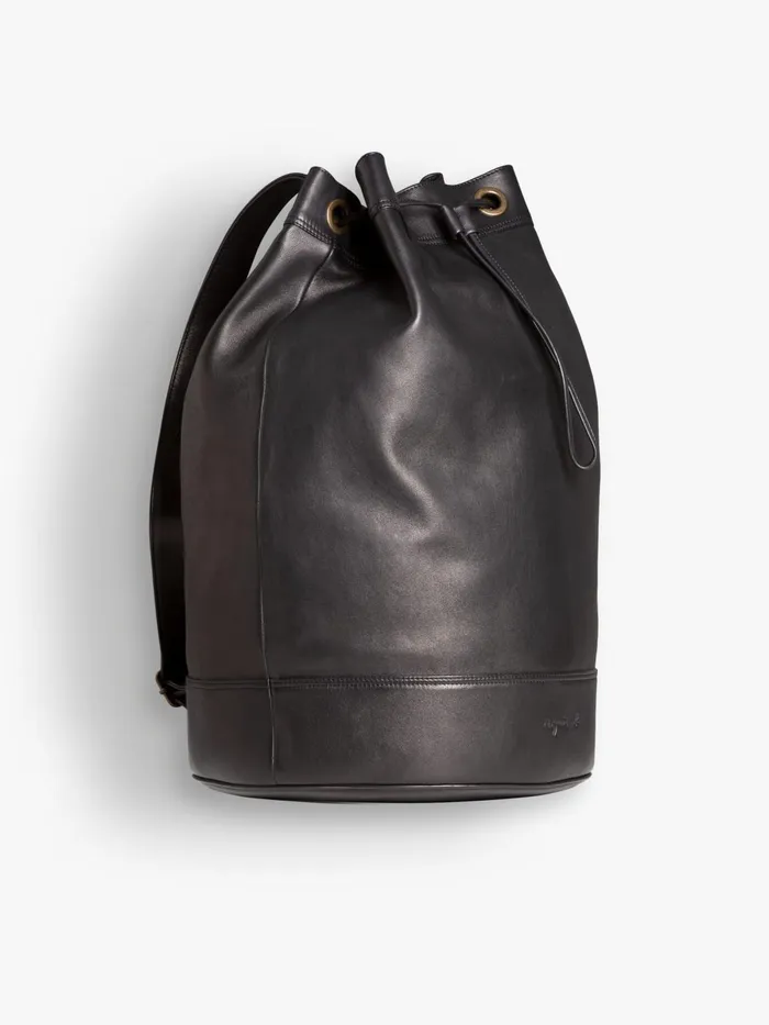 Agns B Bags Men Black Large Baluchon Bag In Lambskin Leather