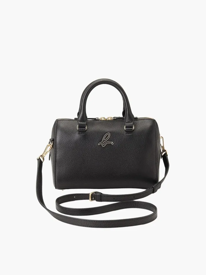 Agns B Bags Women Black Iris Leather Handbag