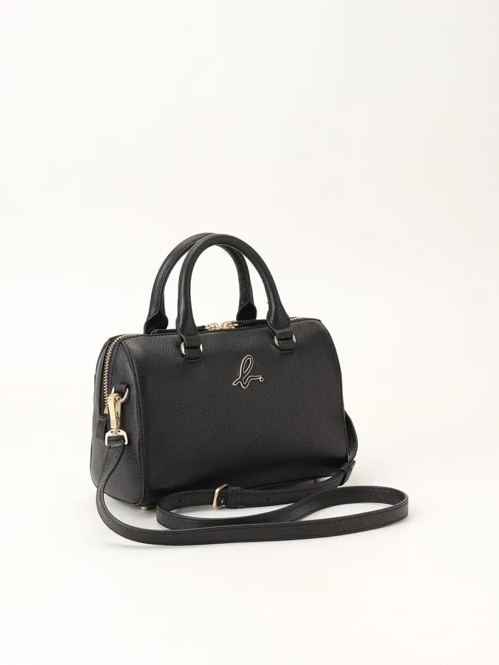 Agns B Bags Women Black Iris Leather Handbag