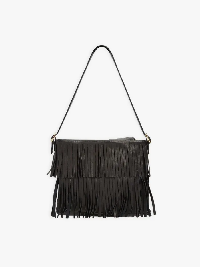 Agns B Bags Women Black Leather Carmen Shopper