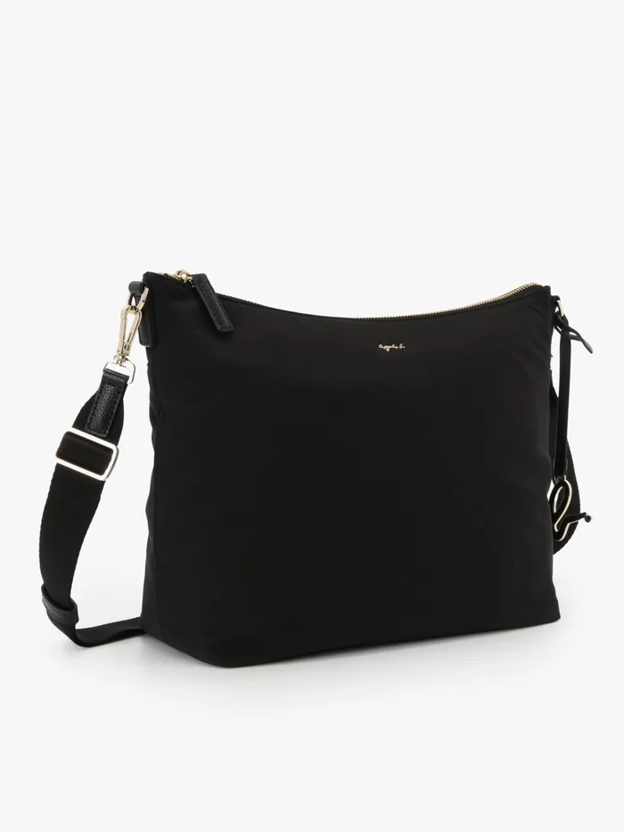 Agns B Bags Women Black Nylon Shoulder Bag