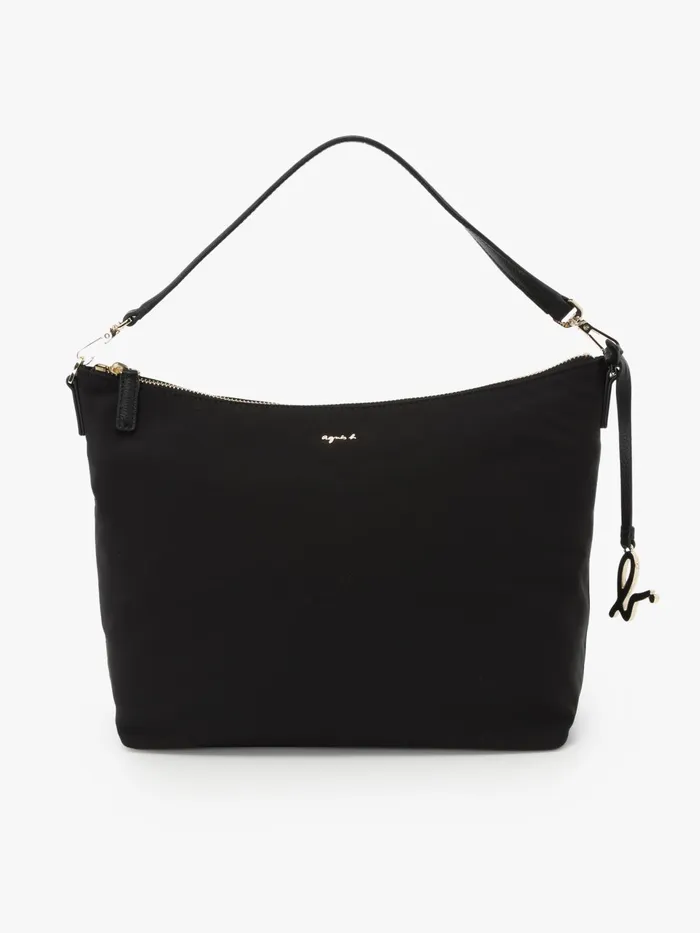 Agns B Bags Women Black Nylon Shoulder Bag