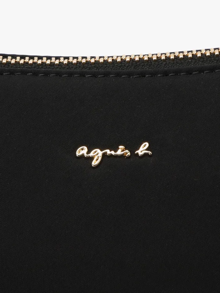 Agns B Bags Women Black Nylon Shoulder Bag