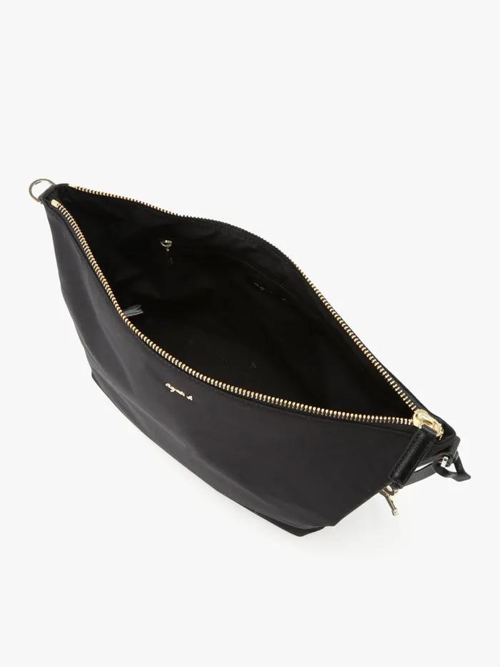 Agns B Bags Women Black Nylon Shoulder Bag
