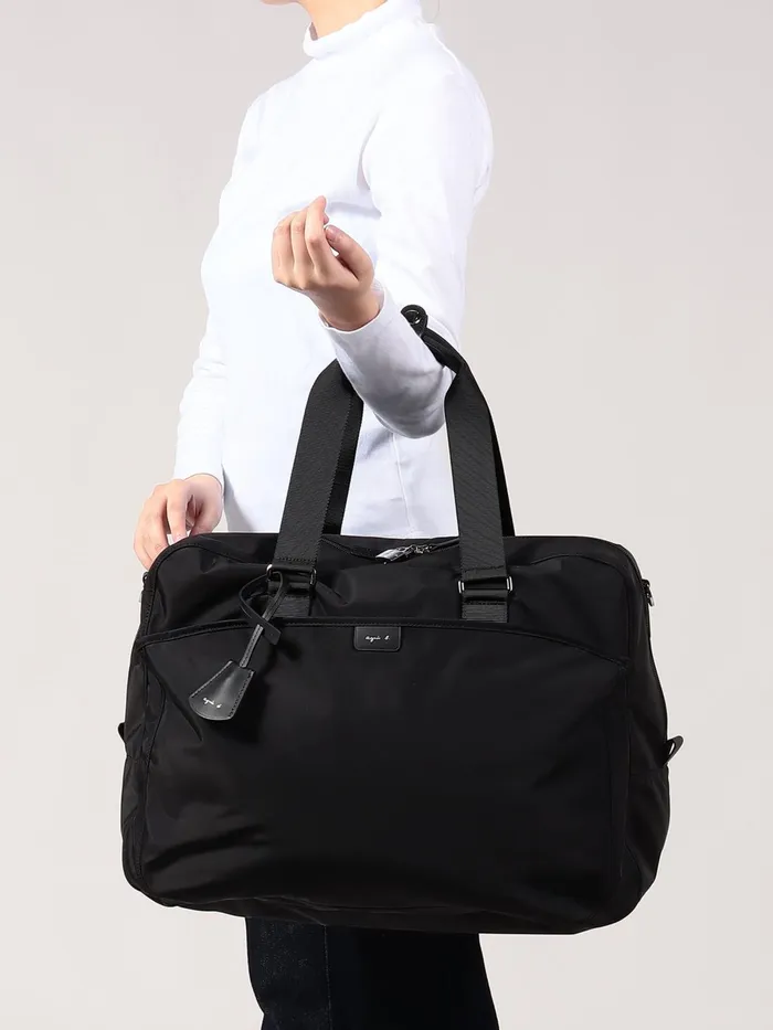 Agns B Bags Women Black Nylon Travel Bag