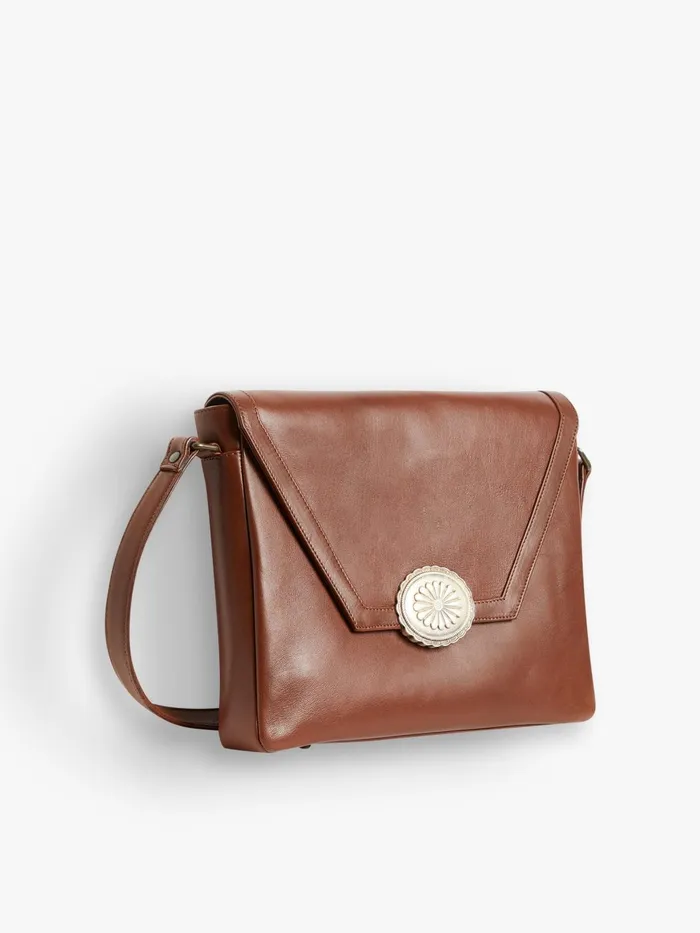 Agns B Bags Women Brown Plonge Lambskin Dakota Messenger Bag