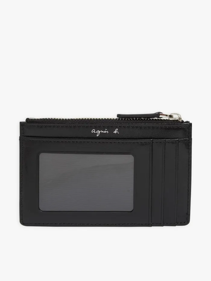 Agns B Bags Women White Leather Keyring Wallet