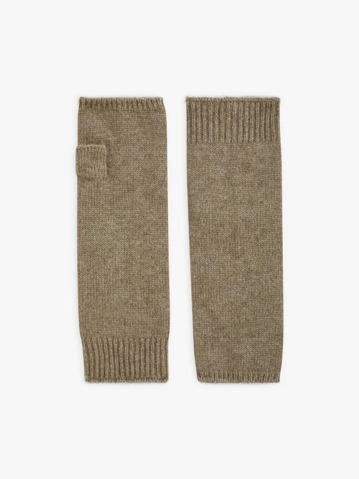 Agns B Beanies and Gloves Women Brown Cashmere Jersey Dublin Gloves