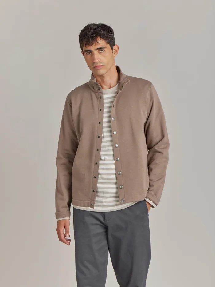 Agns B Cardigans Men Brown Cotton Fleece New Yvan Cardigan