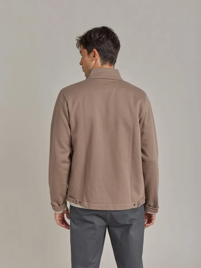 Agns B Cardigans Men Brown Cotton Fleece New Yvan Cardigan