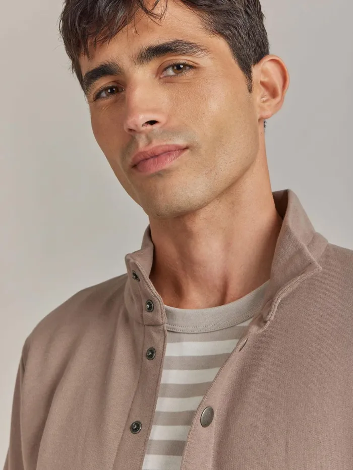 Agns B Cardigans Men Brown Cotton Fleece New Yvan Cardigan