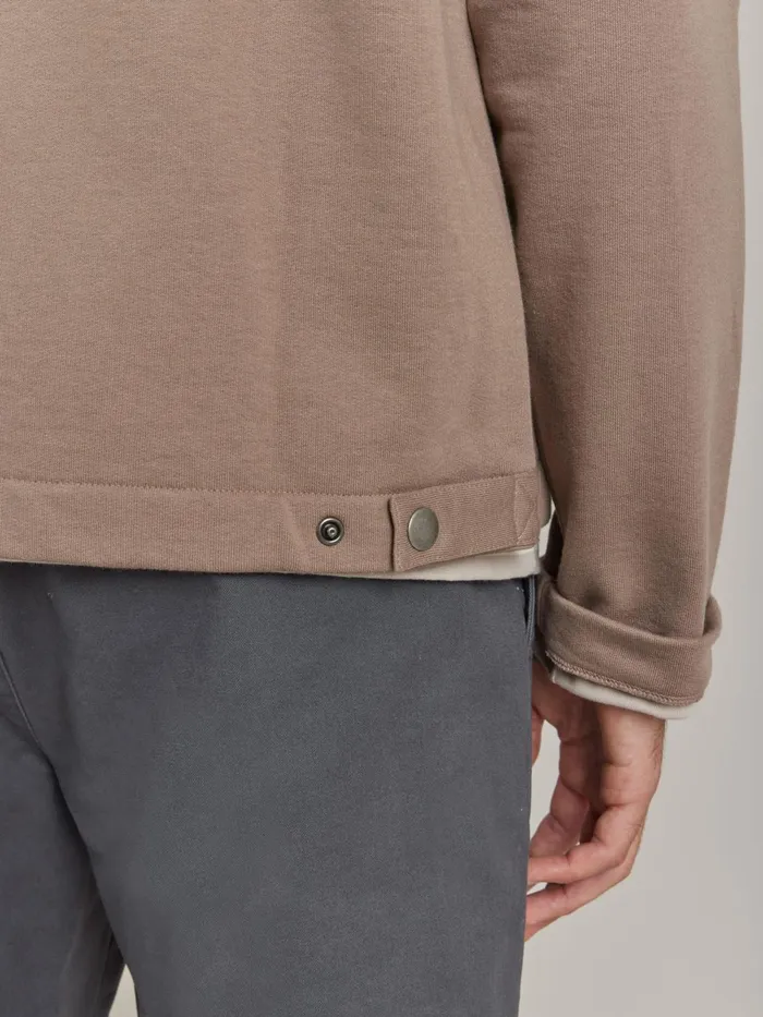 Agns B Cardigans Men Brown Cotton Fleece New Yvan Cardigan