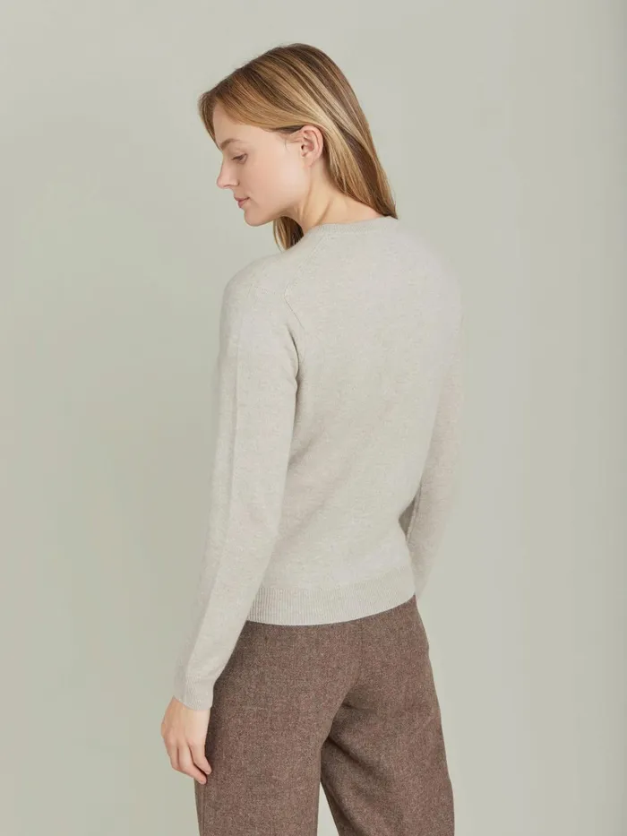 Agns B Cardigans Women Beige Cashmere Jersey Scilly Cardigan