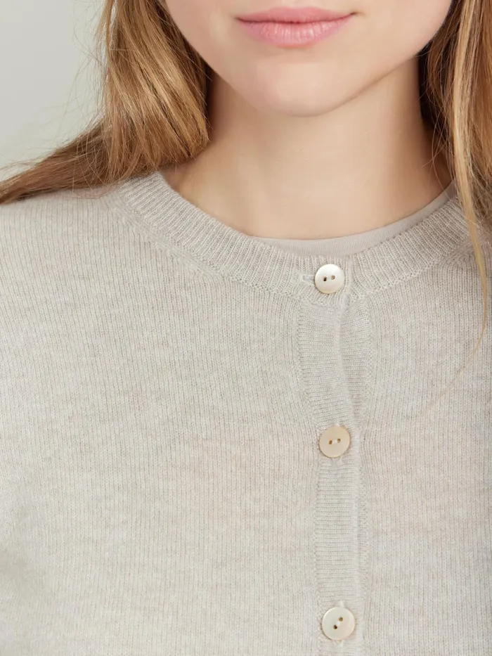 Agns B Cardigans Women Beige Cashmere Jersey Scilly Cardigan