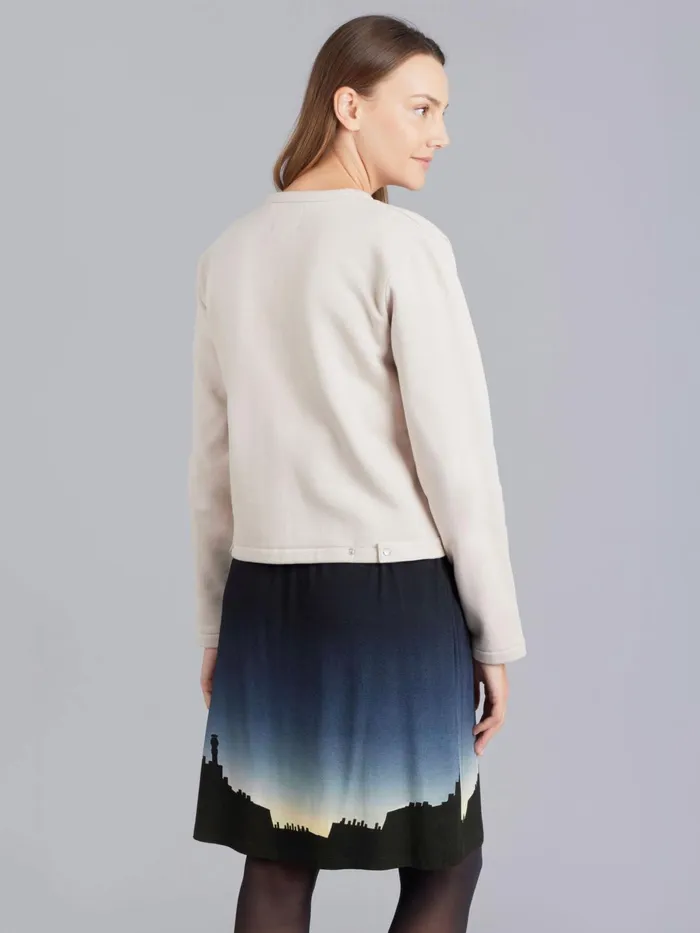 Agns B Cardigans Women Beige Le Classique Fleece Snap Cardigan
