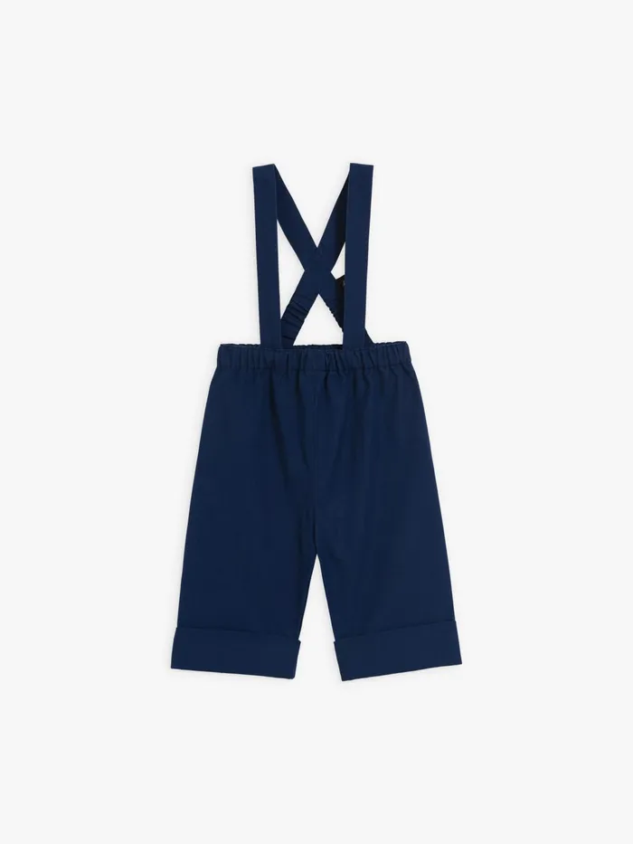 Agns B Clothing Children Dark Blue Pkin Cotton Trousers