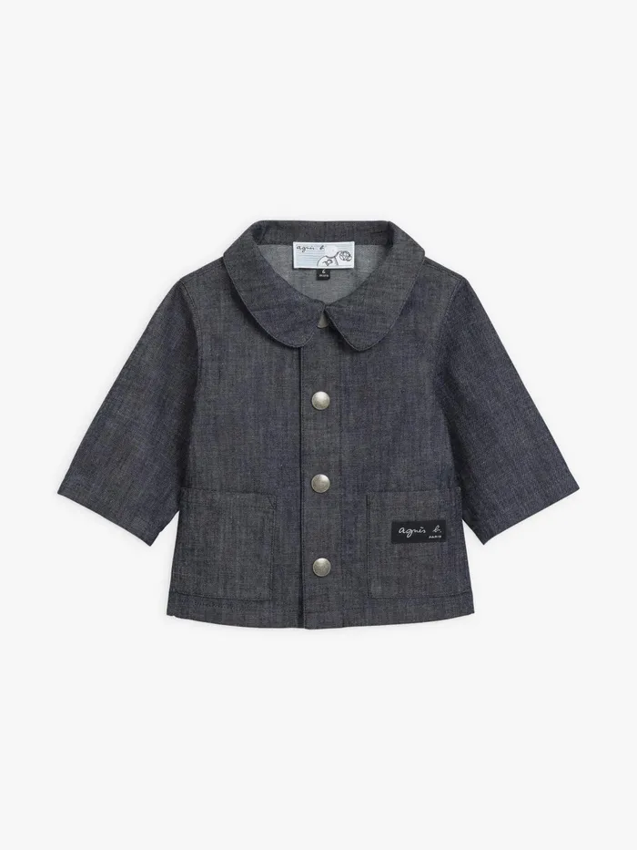 Agns B Clothing Children Denim Snap Jacket