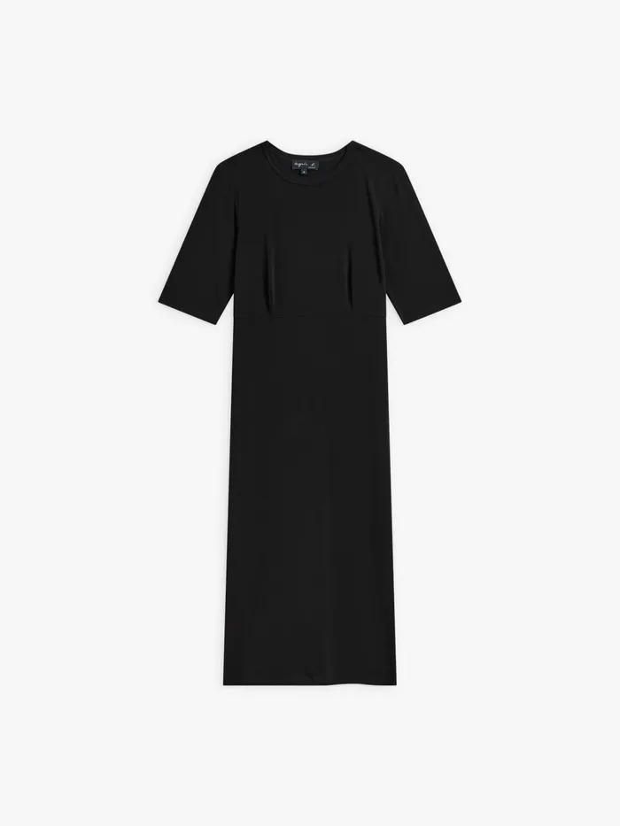 Agns B Dresses Women Black Viscose New Oriane Dress