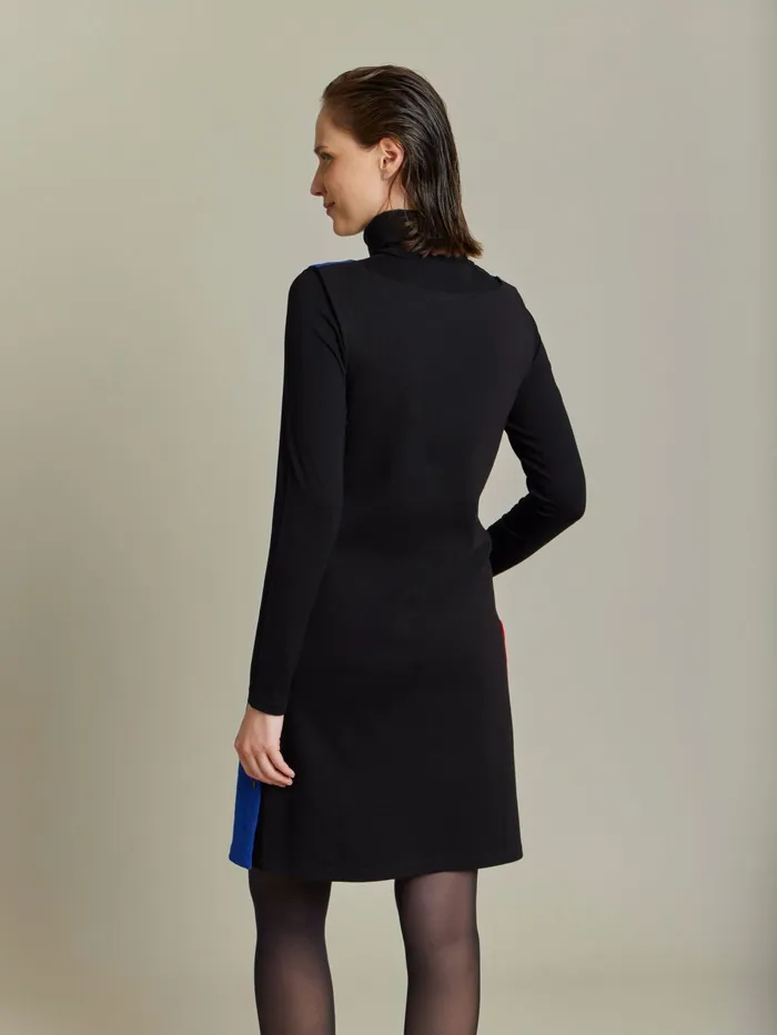 Agns B Dresses Women Blue Cotton Jersey Pressions Oppo Dress