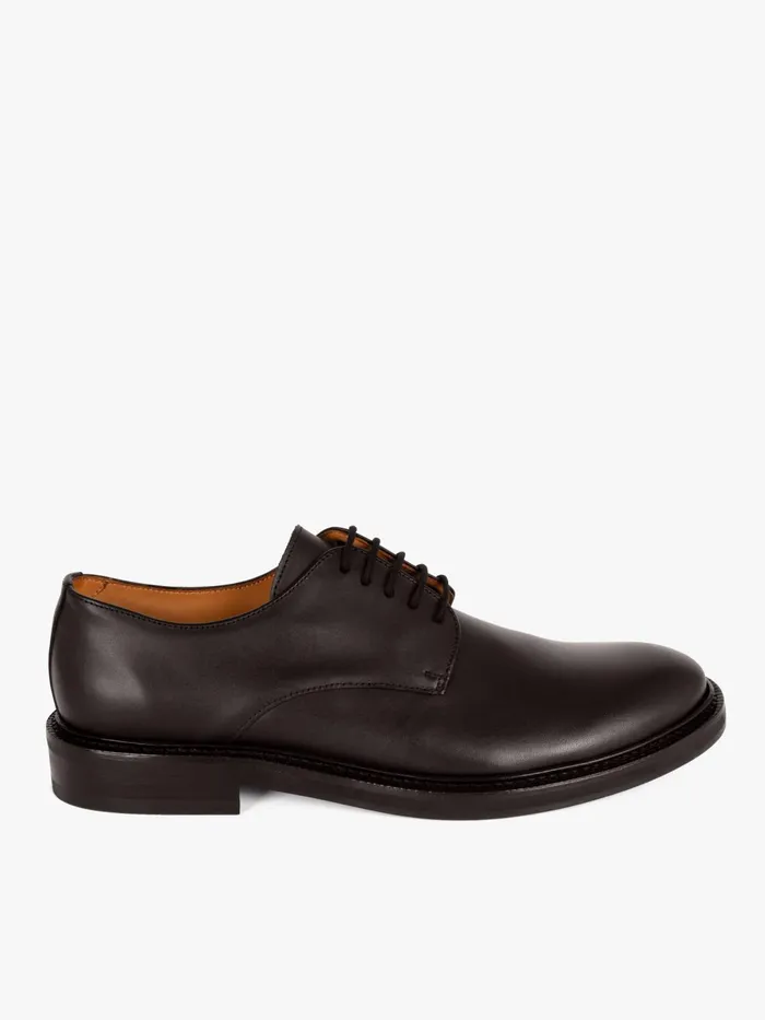 Agns B Flats and Derbies Men Black Leather New Robin Derbies