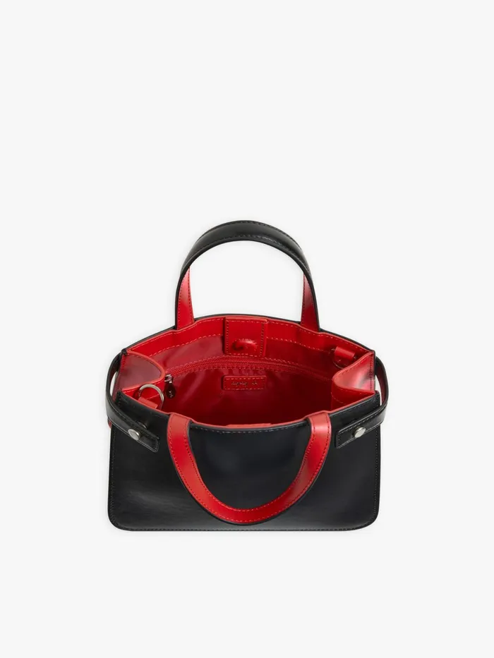 Agns B Handbags Women Black Leather Bag