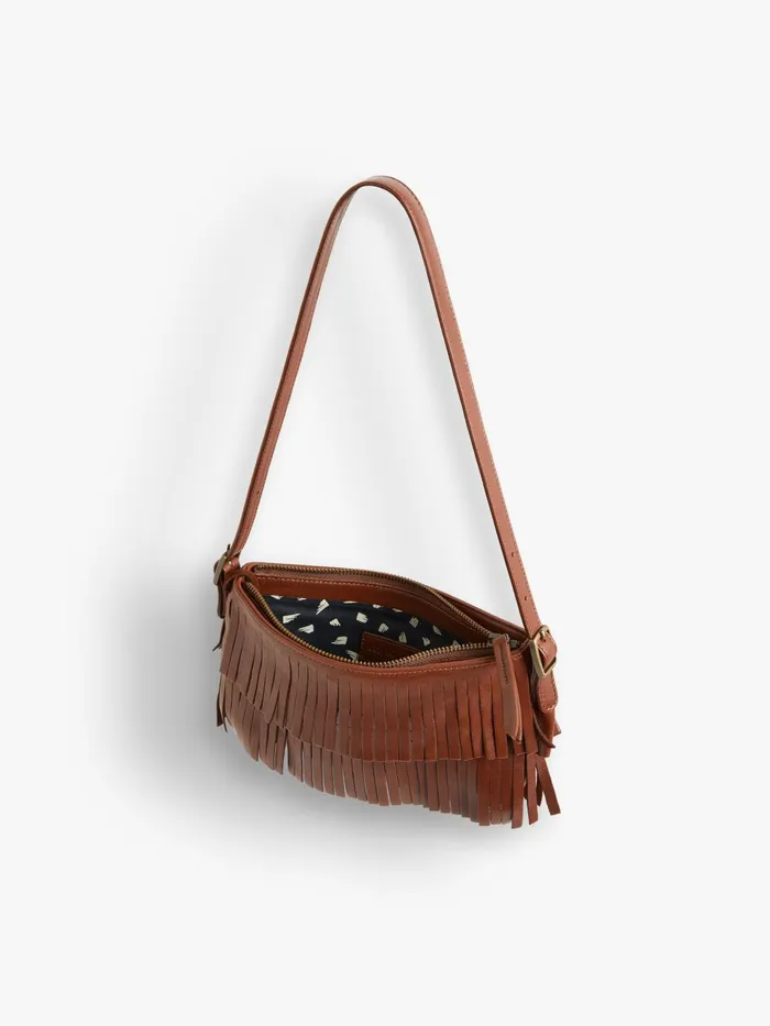 Agns B Handbags Women Brown Leather Carmen Clutch