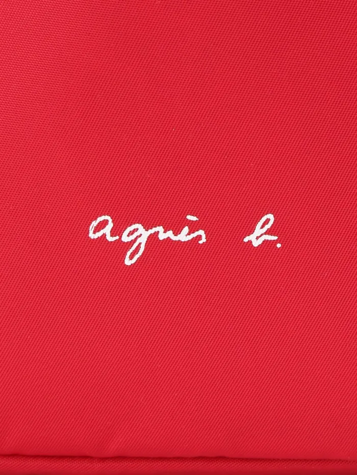 Agns B Handbags Women Red Nylon Drawstring Backpack