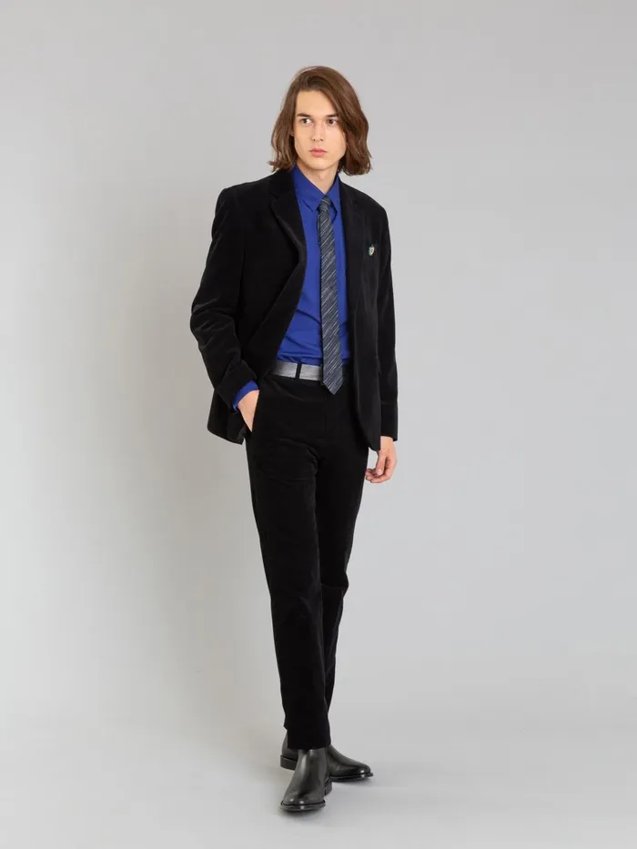 Agns B Jackets and Coats Men Black Corduroy Domino Jacket