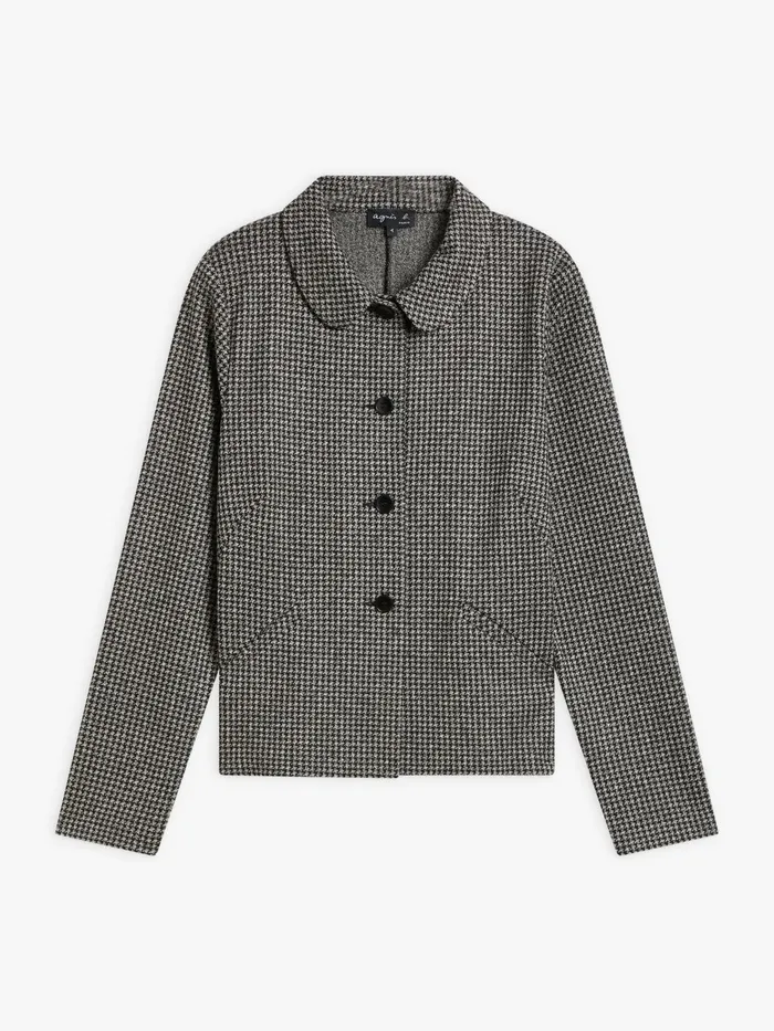 Agns B Jackets and Coats Women Black Jacquard Clarabelle Jacket