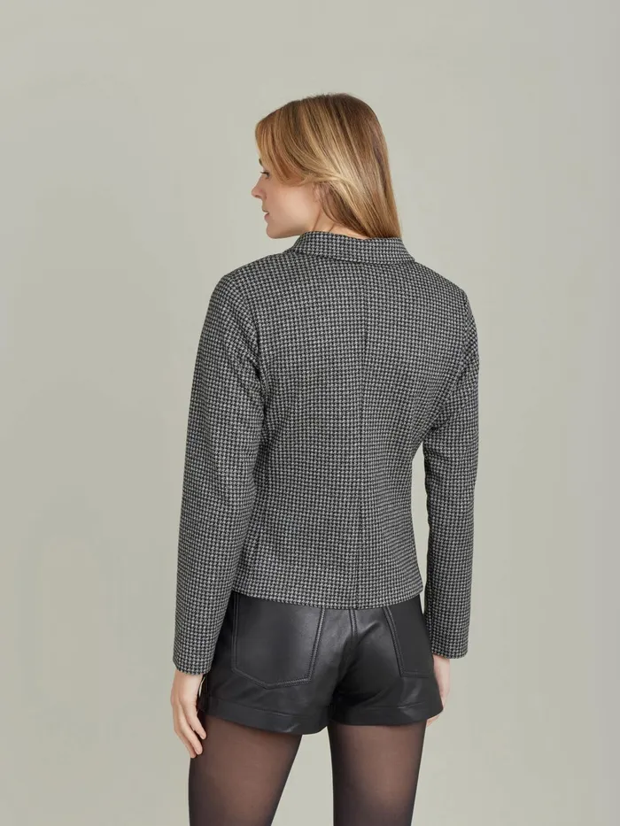 Agns B Jackets and Coats Women Black Jacquard Clarabelle Jacket