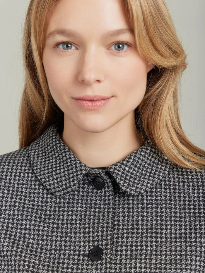 Agns B Jackets and Coats Women Black Jacquard Clarabelle Jacket