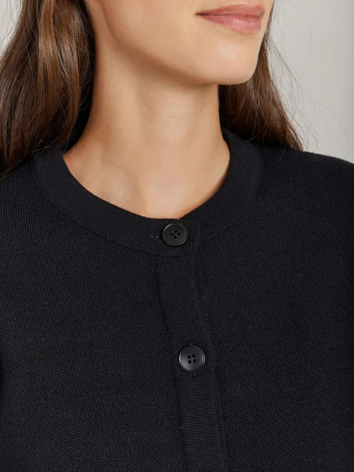 Agns B Jackets and Coats Women Black Merino Wool Coco Jacket