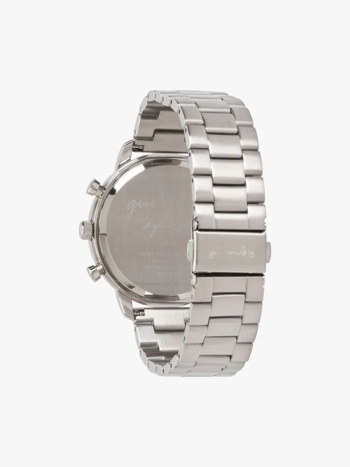 Agns B Jewellery and Watches Men Men039s Solar Watch With Blue Dial And Steel Bracelet