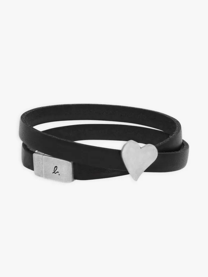 Agns B Jewellery and Watches MenWomen Black Leather Bracelet