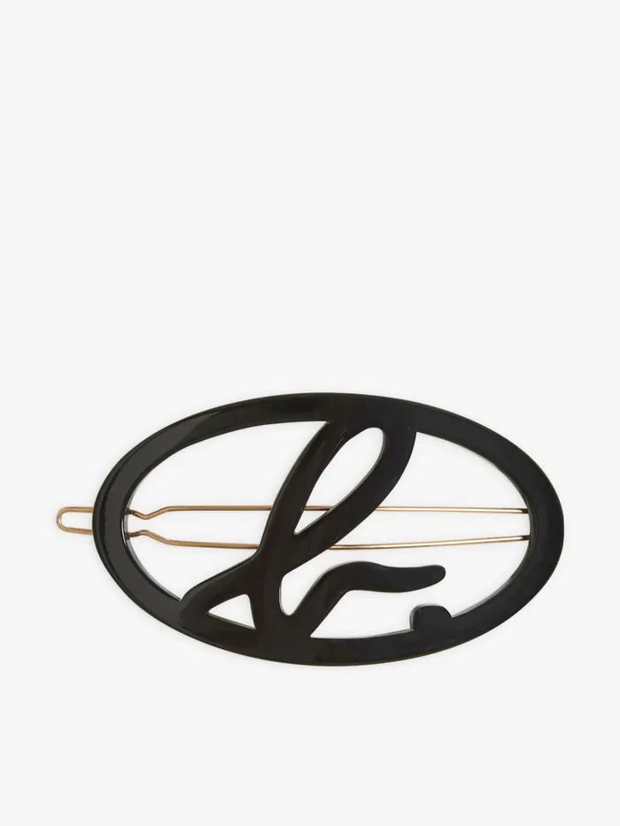Agns B Jewellery and Watches Women Black 034b034 Logo Clip