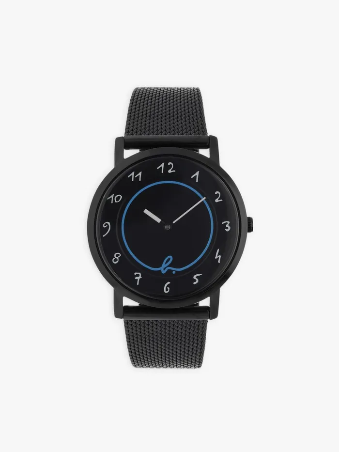 Agns B Jewellery and Watches Women Black Leather Watch 034b034