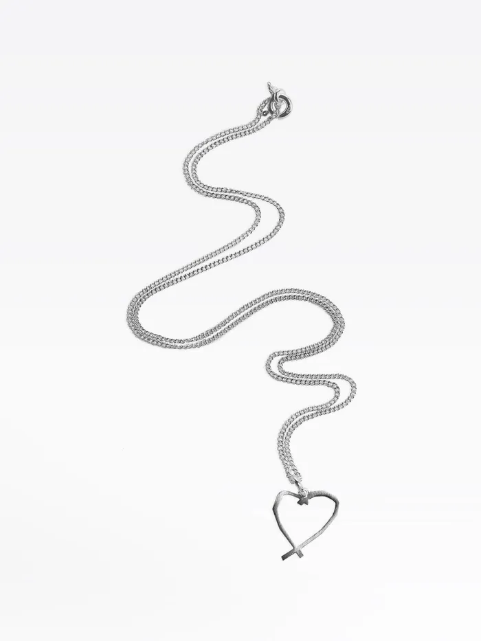 Agns B Jewellery and Watches Women Silver Sarajevo Heart Necklace