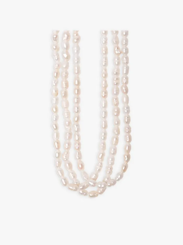 Agns B Jewellery and Watches Women White Lisa Necklace
