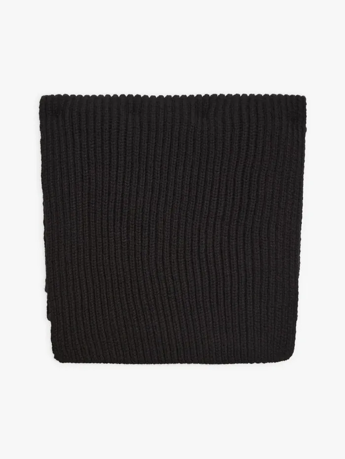 Agns B Scarves Men Black Wool Seattle Scarf
