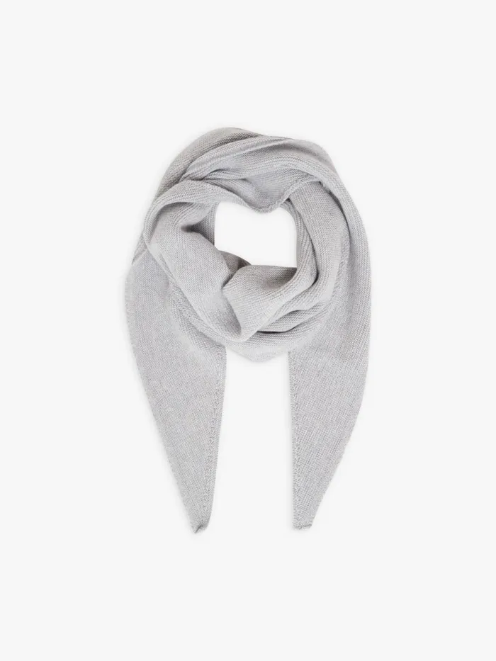 Agns B Scarves Women Grey Wool Misha Neck Scarf