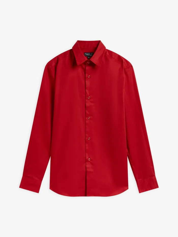 Agns B Shirts Men Red Cotton Thomas Shirt