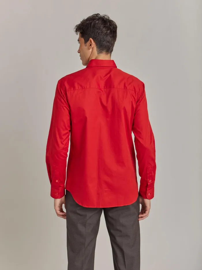Agns B Shirts Men Red Cotton Thomas Shirt