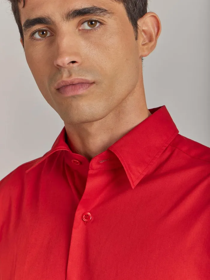 Agns B Shirts Men Red Cotton Thomas Shirt