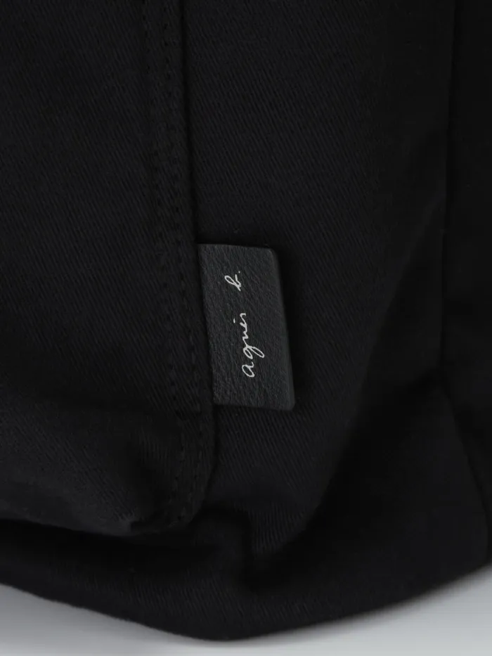 Agns B Shoulder Bags Men Black Cotton Bag