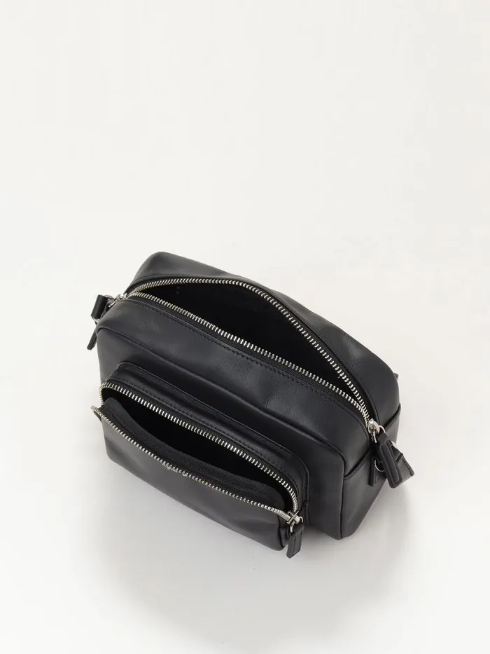 Agns B Shoulder Bags Women Black Leather Shoulder Bag