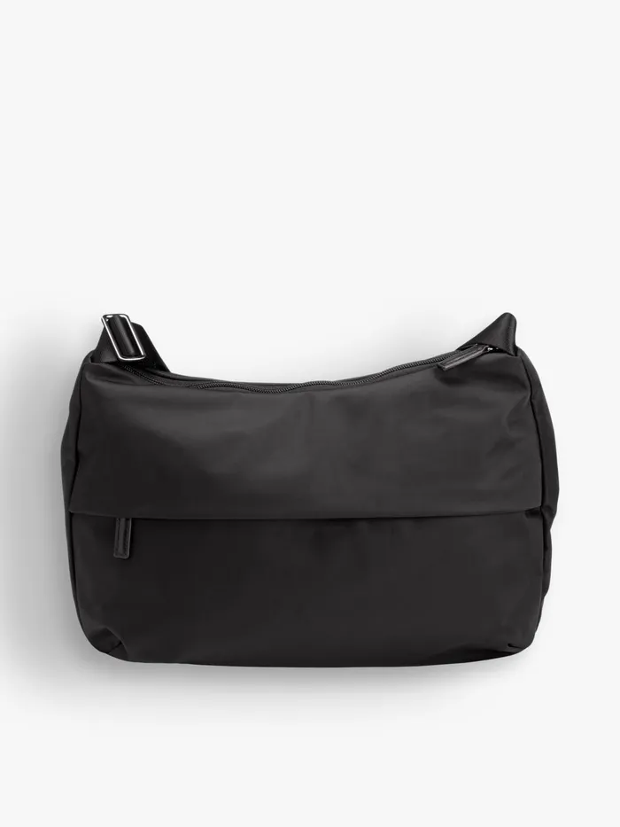 Agns B Shoulder Bags Women Black Zippered Shoulder Bag