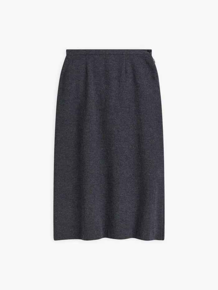 Agns B Skirts and Shorts Women Grey Wool Crpe Amande Skirt