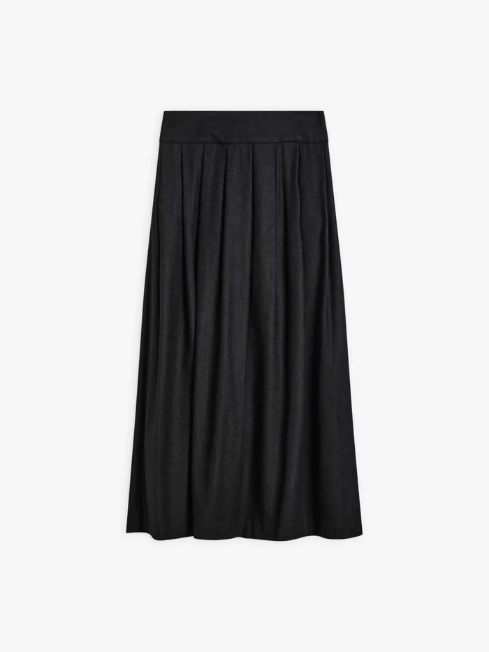 Agns B Skirts and Shorts Women Grey Wool Tweed Grand Hotel Skirt