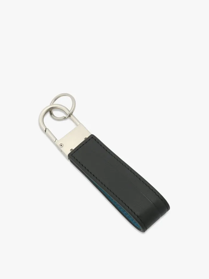 Agns B Small Leather Goods MenWomen Black And Blue Leather Keyring